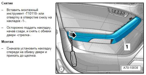 Пошаговая инструкция по снятию обшивки двери на Audi А6 С6 Методика снятия обшивки двери на Audi А6 С6  Отвечают профессиональные эксперты портала