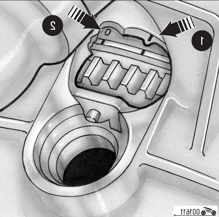 Skoda fabia: установка поршня первого цилиндра в положение вмт такта сжатия - бензиновые 
двигатели 1,4 л, 55 и 74 квт - двигатель - инструкция по эксплуатации автомобиля skoda fabia