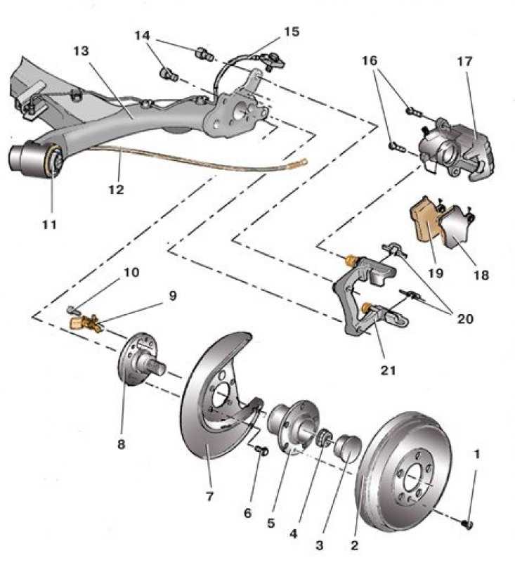 Skoda fabia: тормозной механизм заднего колеса (дисковый) - замена тормозных колодок - тормозная система - инструкция по эксплуатации автомобиля skoda fabia