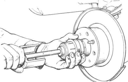 Снятие и установка ступичных сборок передних колес