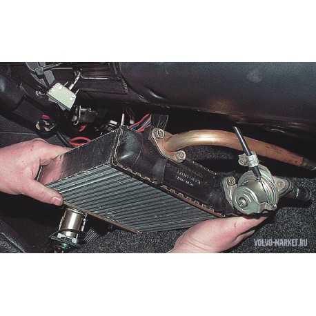 Снятие и установка радиатора отопителя | кузов | руководство skoda