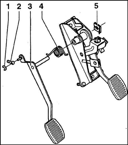 Снятие и установка педали акселератора шкода фабиа
