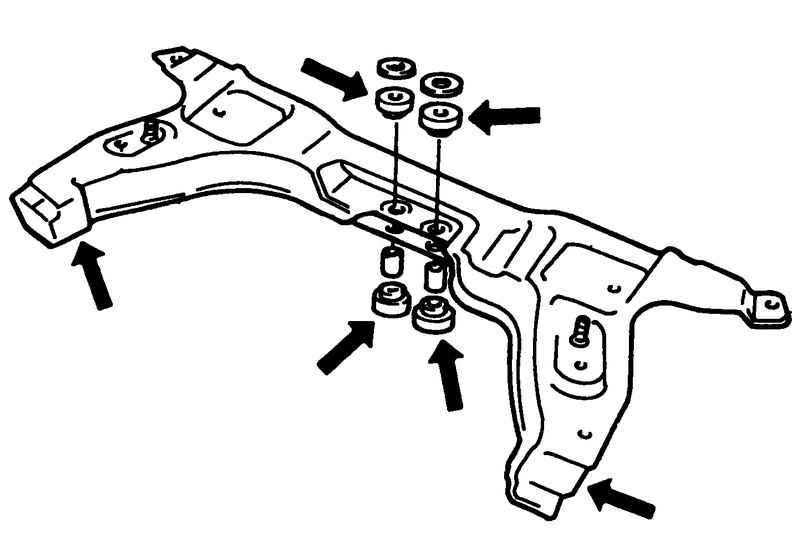 Снятие и установка переднего подрамника skoda - felicia