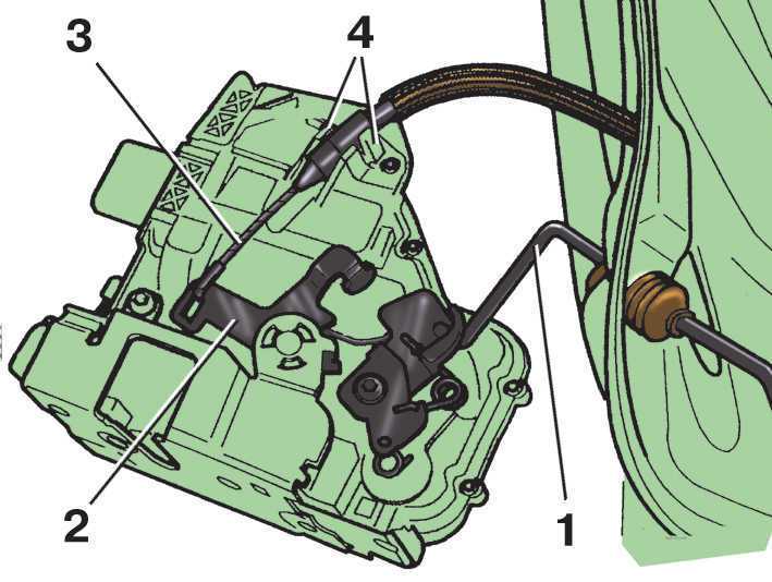 Skoda fabia: передняя дверь - снятие и установка замка - кузов - инструкция по эксплуатации автомобиля skoda fabia