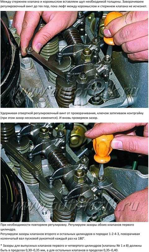 Признаки больших тепловых зазоров клапанов двигателя автомобиля