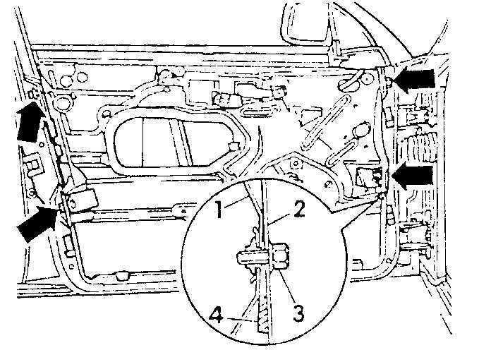 Снятие и установка обивки передней двери (для применения на моделе audi а6)