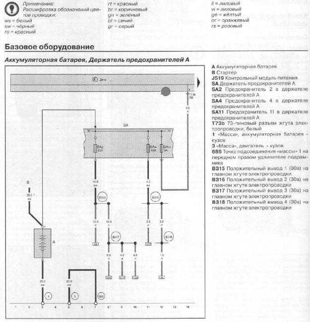 Блок управления simos skoda octavia 2004 — 2012. схема