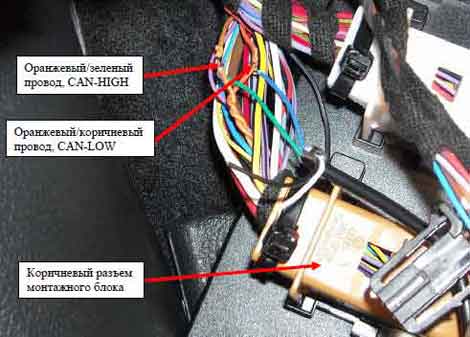Установка автосигнализации на skoda fabia - точки подключения, расположение и цвета проводов