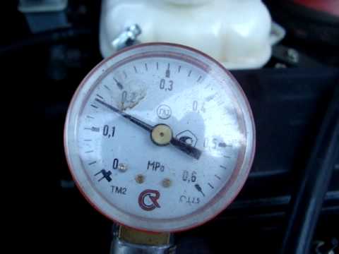 Давление в системе охлаждения двигателя автомобиля