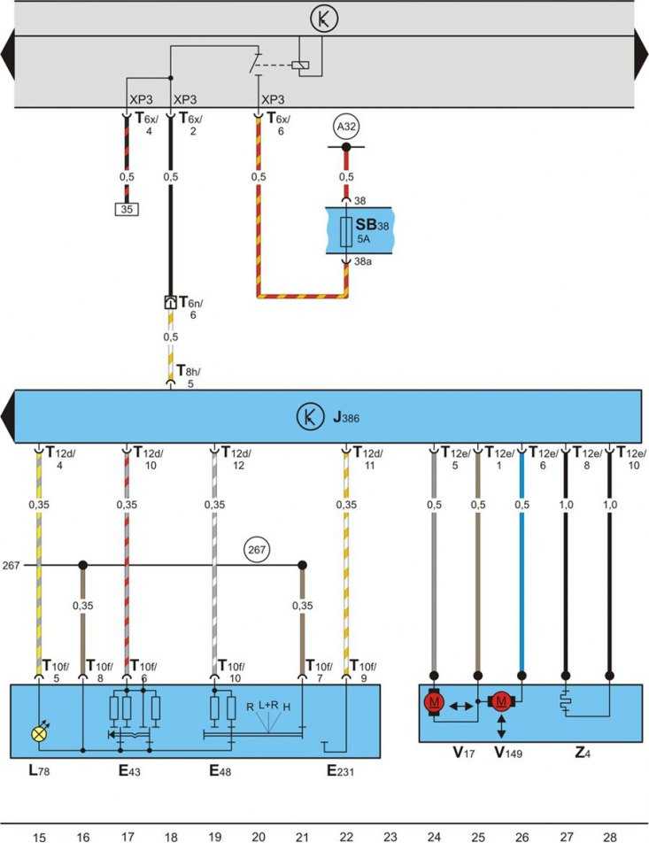 Ремонт стеклоподъемника skoda (octavia tour, fabia), схема подключения и замена блока управления