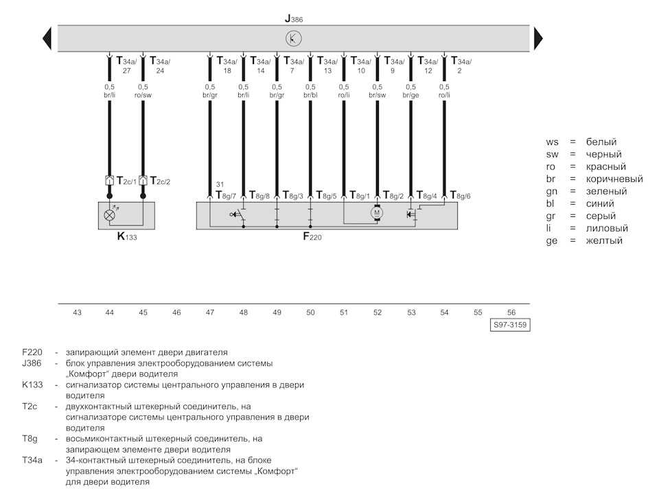 Ремонт стеклоподъемника skoda (octavia tour, fabia), схема подключения и замена блока управления